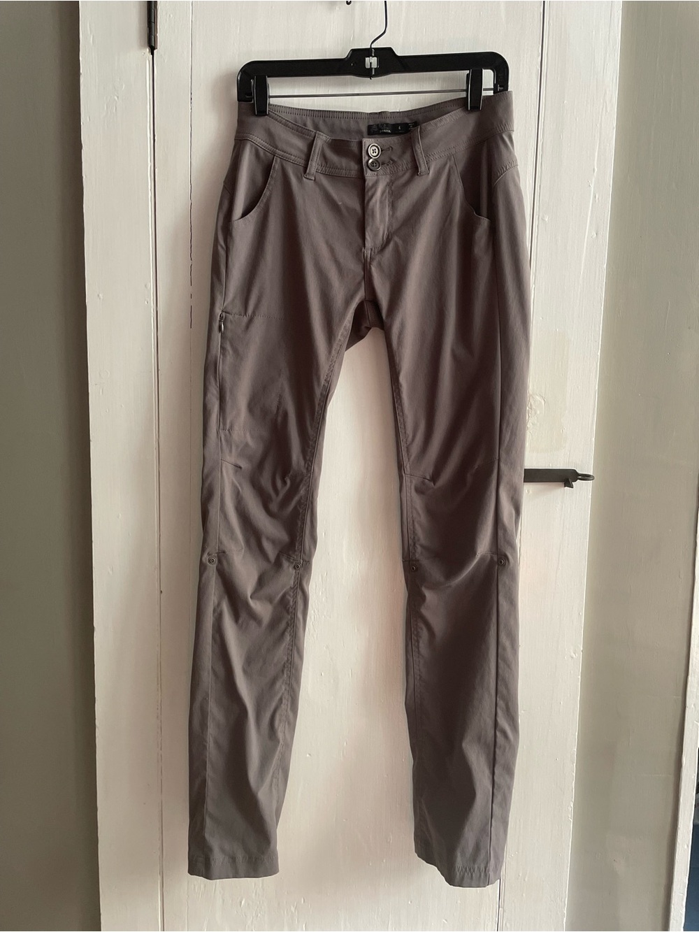 PRANA Women's Convertible Performance Halle Cargo Pants Gray Size 4